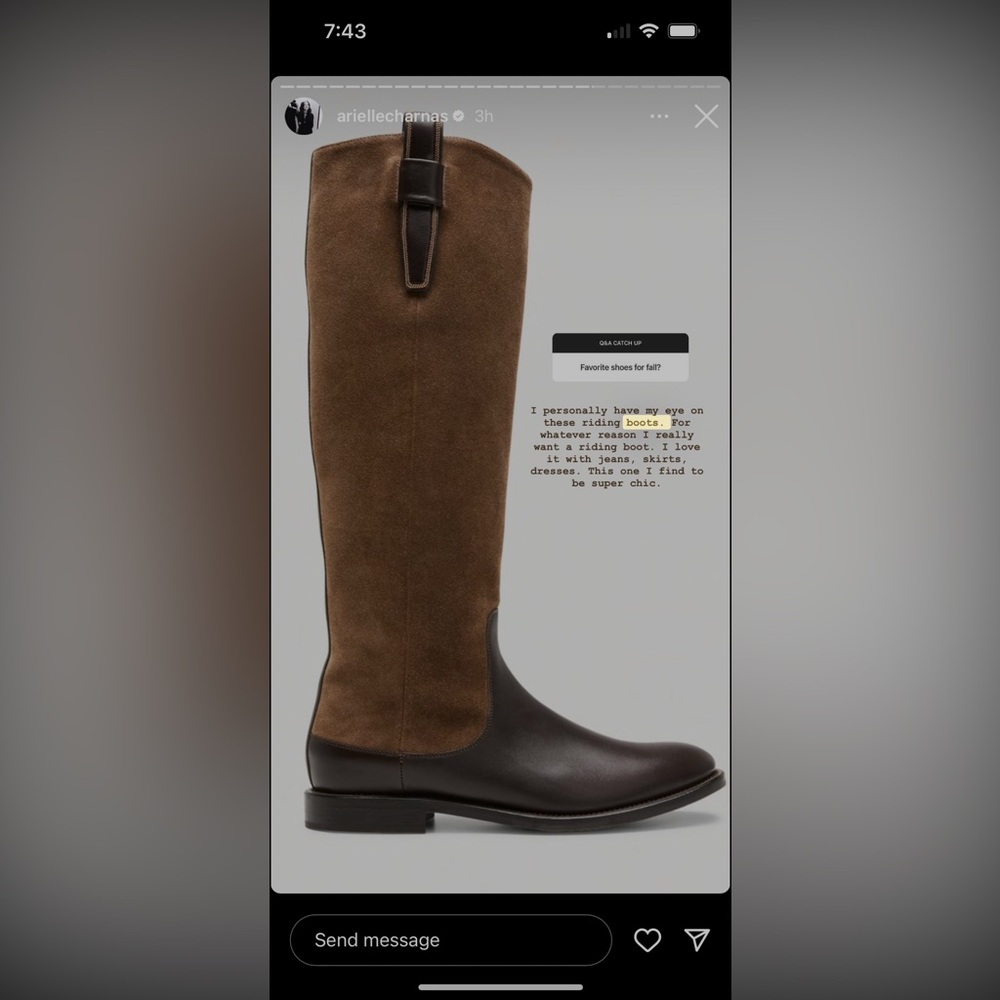 ISO BRUNELLO CUCINELLI
Mixed Leather Knee Riding Boots
